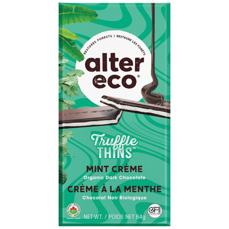 ALTER ECO TRUFFLE THINS MINT CRÈME 84G