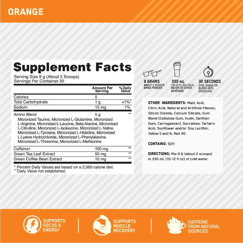 OPTIMUM NUTRITION AMINO ENERGY
