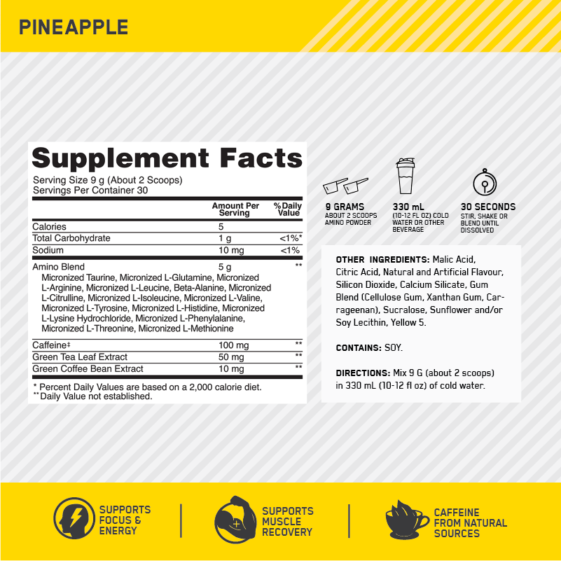 OPTIMUM NUTRITION AMINO ENERGY
