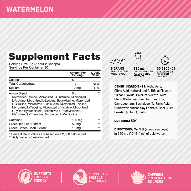 OPTIMUM NUTRITION AMINO ENERGY