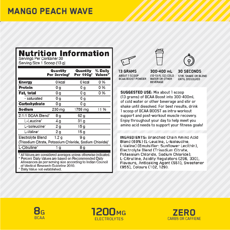 OPTIMUM NUTRITION BCAA BOOST