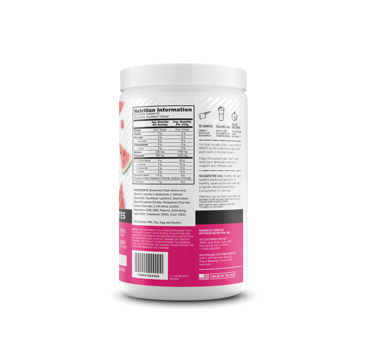 OPTIMUM NUTRITION BCAA BOOST