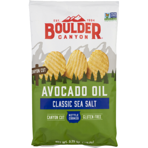 BOULDER AVOCADO OIL SEA SALT CHIPS 149G
