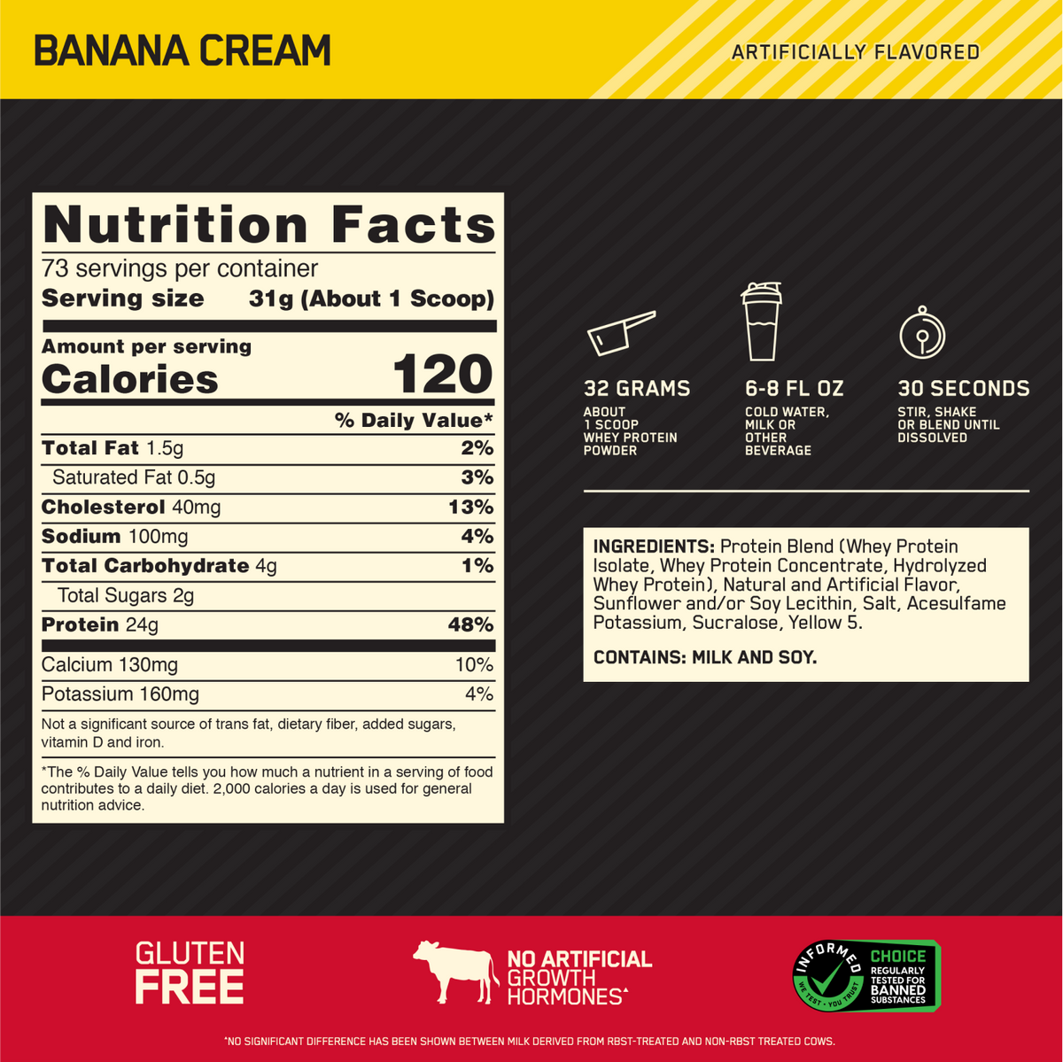 OPTIMUM NUTRITION GOLD STANDARD 100% WHEY