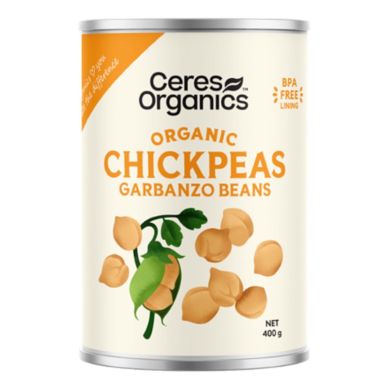 CERES ORGANICS CHICKPEAS/GARBANZO BEANS 400G CAN