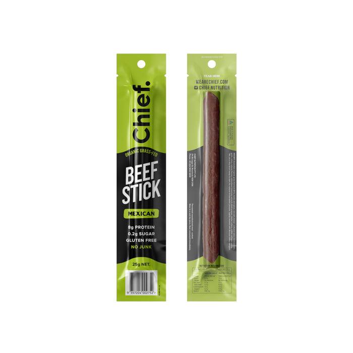 CHIEF GRASS FED BEEF STICK MEXICAN 25G