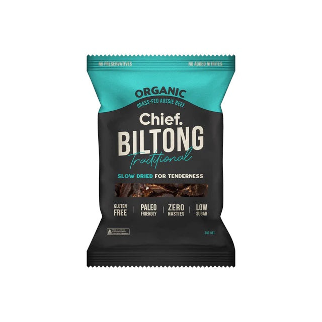 CHIEF GRASS FED BILTONG TRADITIONAL 30G