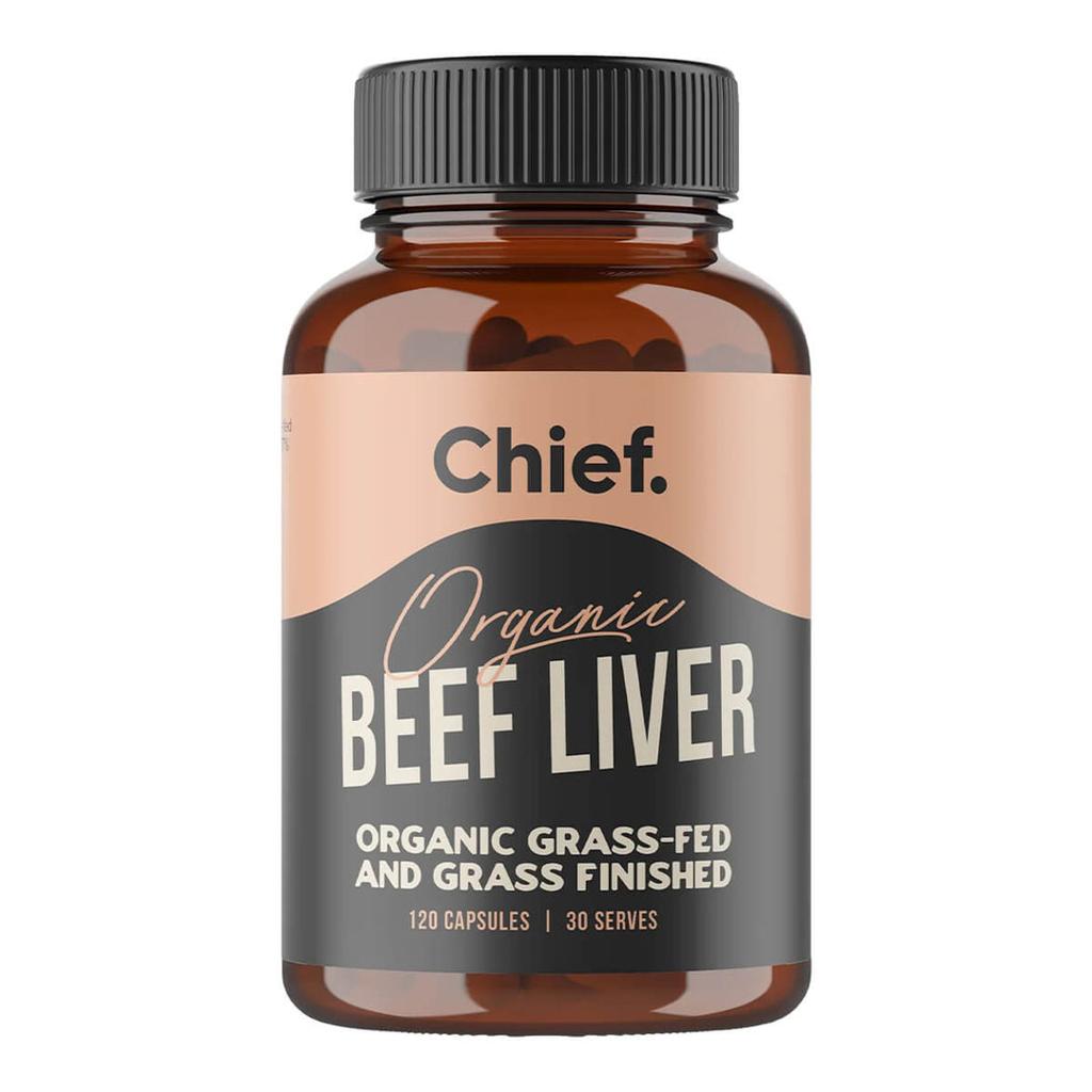 CHIEF ORGANIC BEEF LIVER 120CAPS