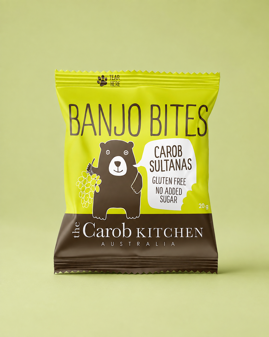 BANJO BITES CAROB SULTANAS 20G