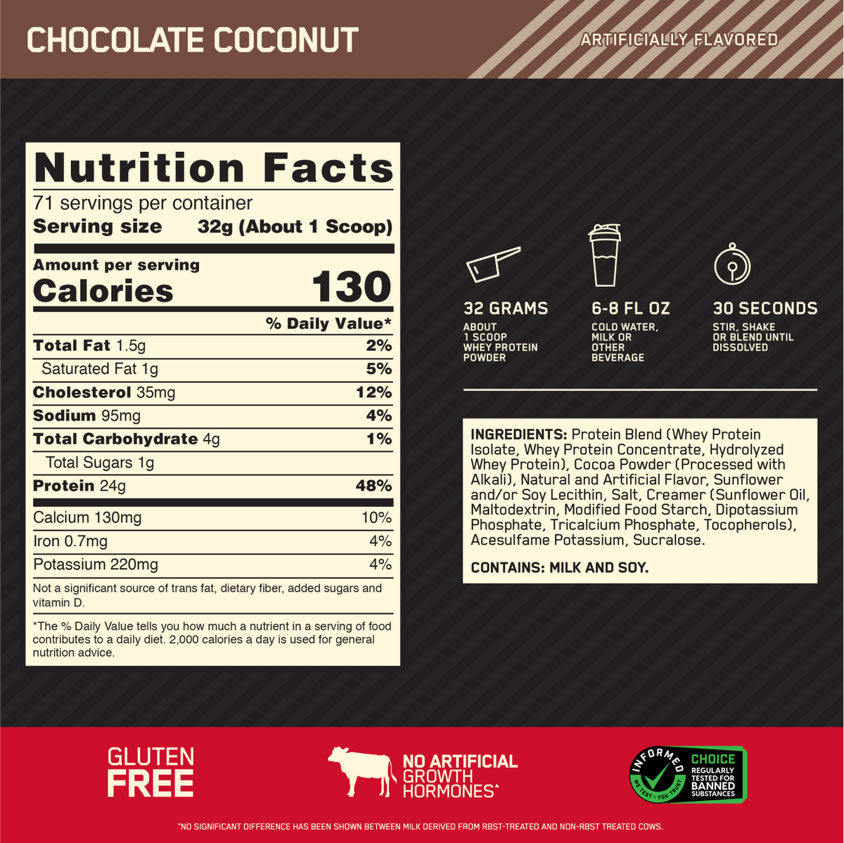 OPTIMUM NUTRITION GOLD STANDARD 100% WHEY