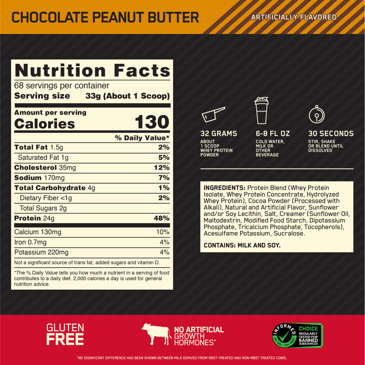 OPTIMUM NUTRITION GOLD STANDARD 100% WHEY