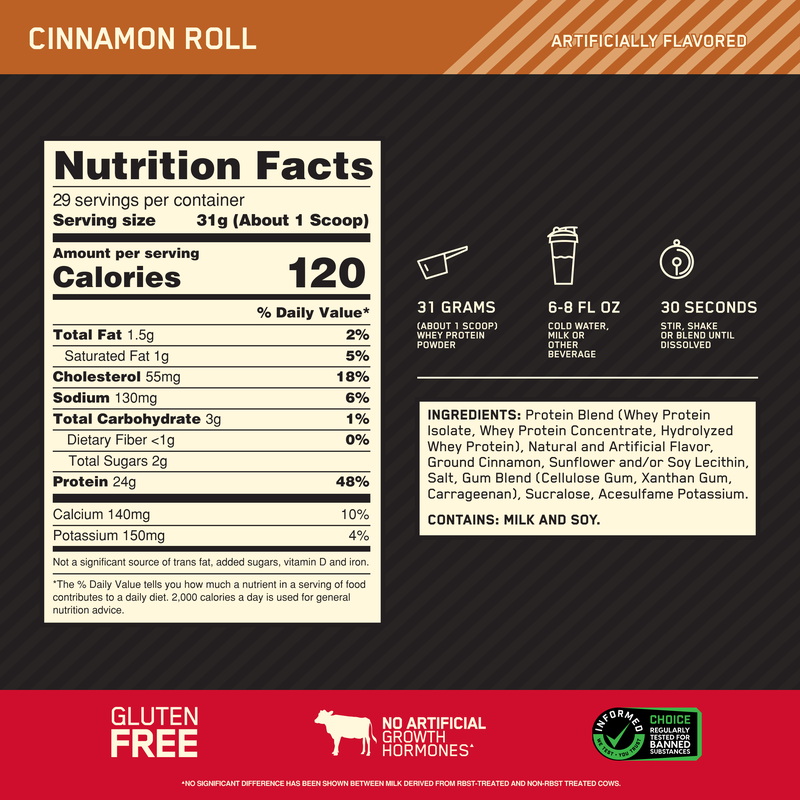 OPTIMUM NUTRITION GOLD STANDARD 100% WHEY