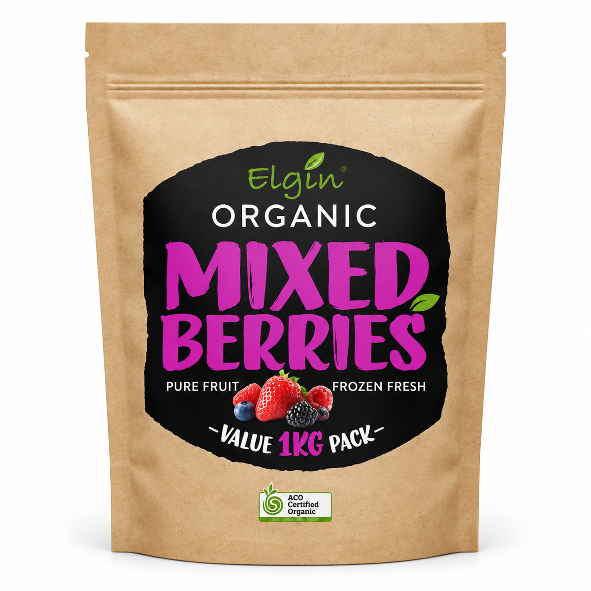 ELGIN ORGANIC MIXED BERRIES 1KG