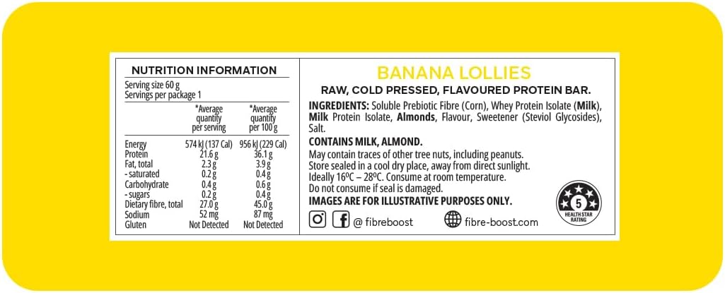FIBRE BOOST BANANA LOLLIES 60G