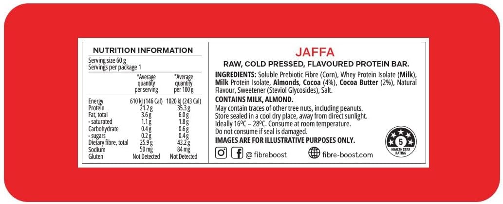FIBRE BOOST CHOC RASPBERRY 60G