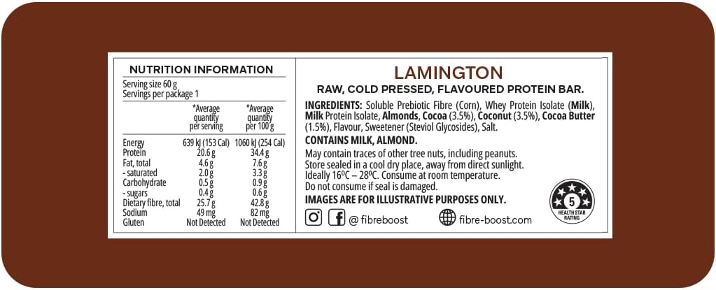 FIBRE BOOST LAMINGTON 60G