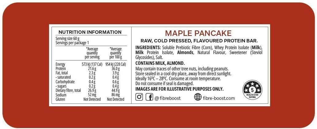 FIBRE BOOST MAPLE PANCAKE 60G