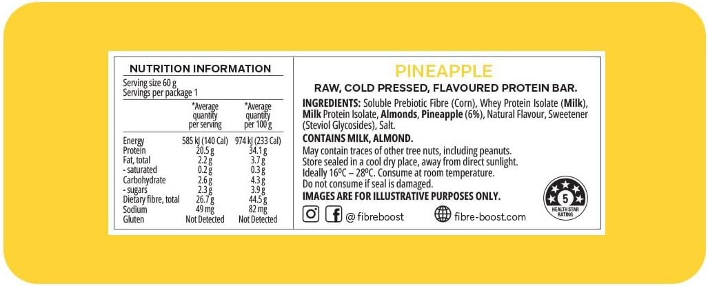FIBRE BOOST PINEAPPLE 60G