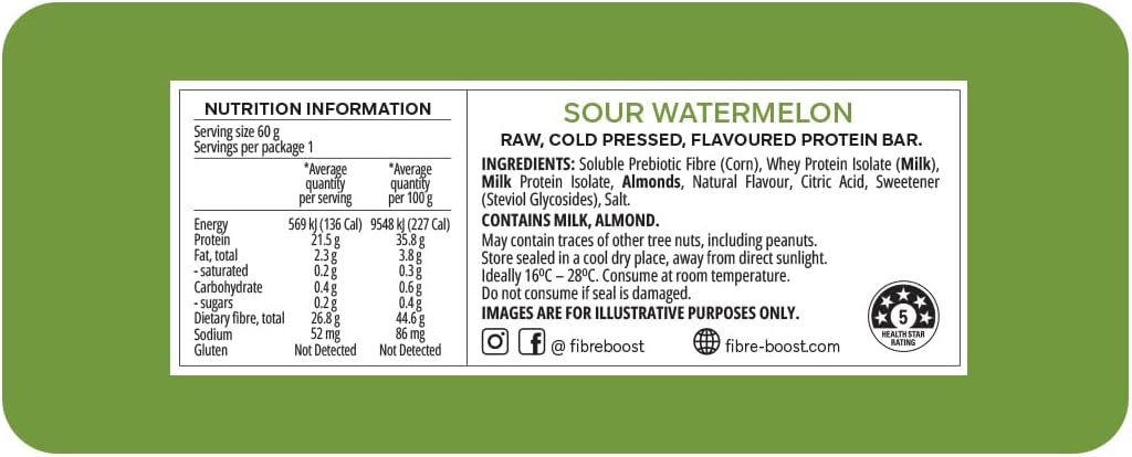 FIBRE BOOST SOUR WATERMELON 60G