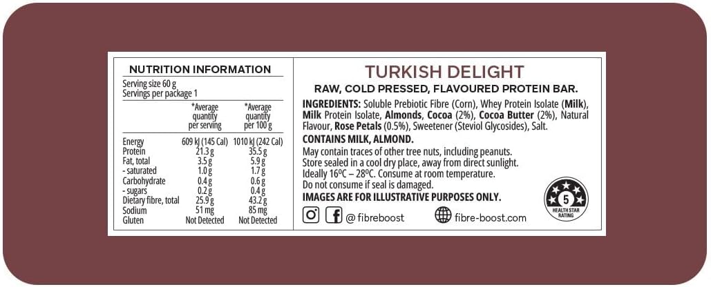 FIBRE BOOST TURKISH DELIGHT 60G