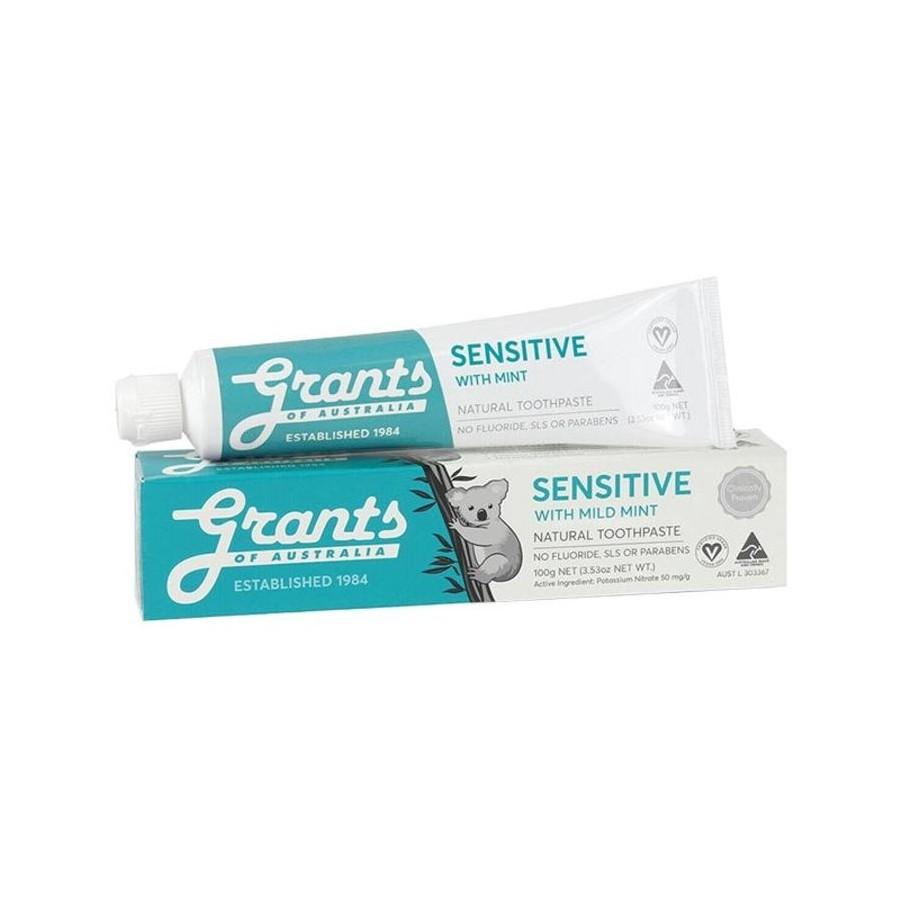 GRANTS NATURAL TOOTHPASTE SENSITIVE WITH MINT 100G