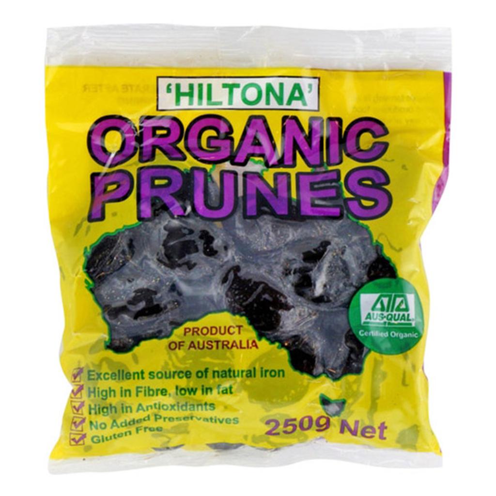 HILTONA ORGANIC PRUNES 250G