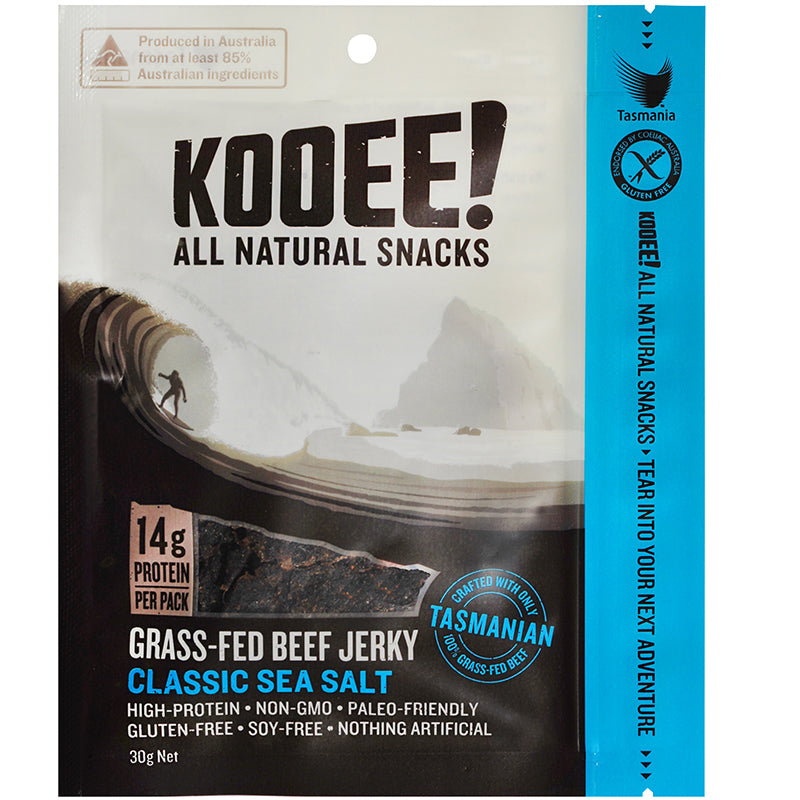 KOOEE BEEF JERKY CLASSIC SEA SALT 30G