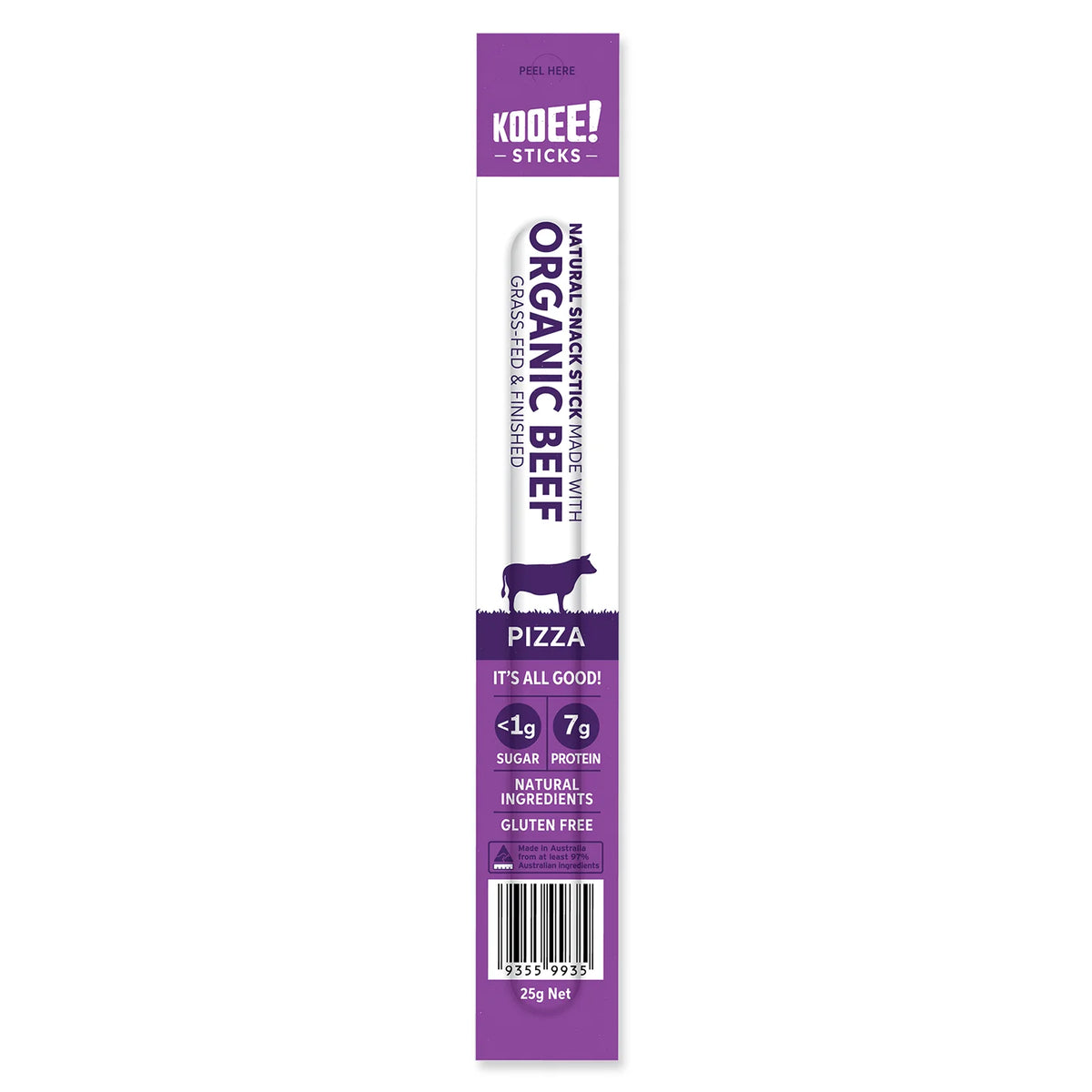 KOOEE SNACK STICK BEEF PIZZA 25G