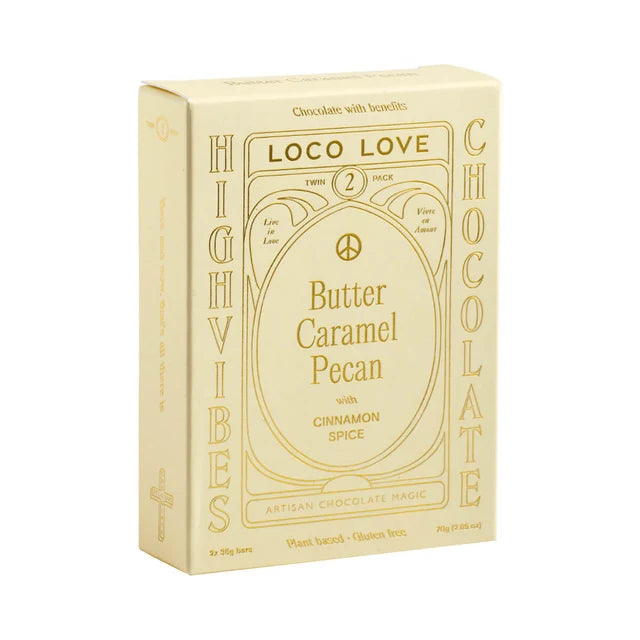 LOCO LOVE CHOCOLATE BUTTER CARAMEL PECAN WITH CINNAMON 30G