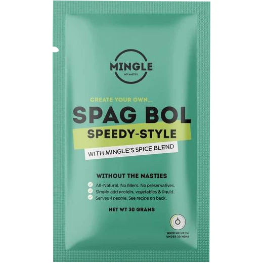 MINGLE NATURAL SEASONING BLEND SPAG BOL SPEEDY-STYLE 12X30G
