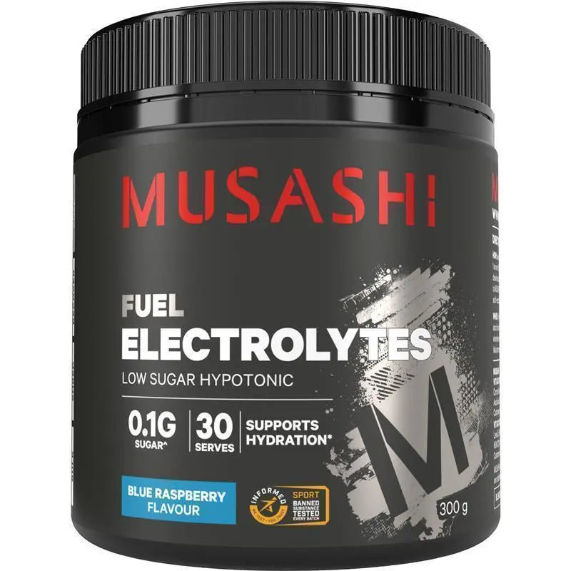 MUS ELECTROLYTES BLUE RASP 300G