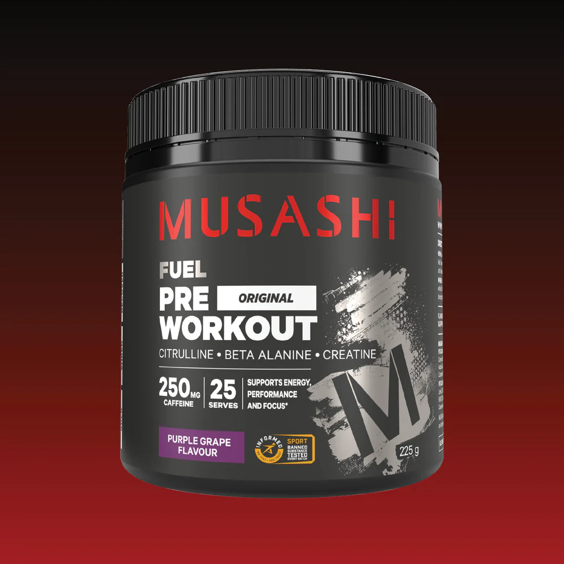 Mus Pre Workout Purple Grape 225g