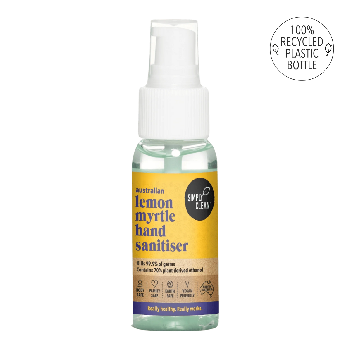 SIMPLY CLEAN LEMON MYRTLE HAND SANITISER 50ML