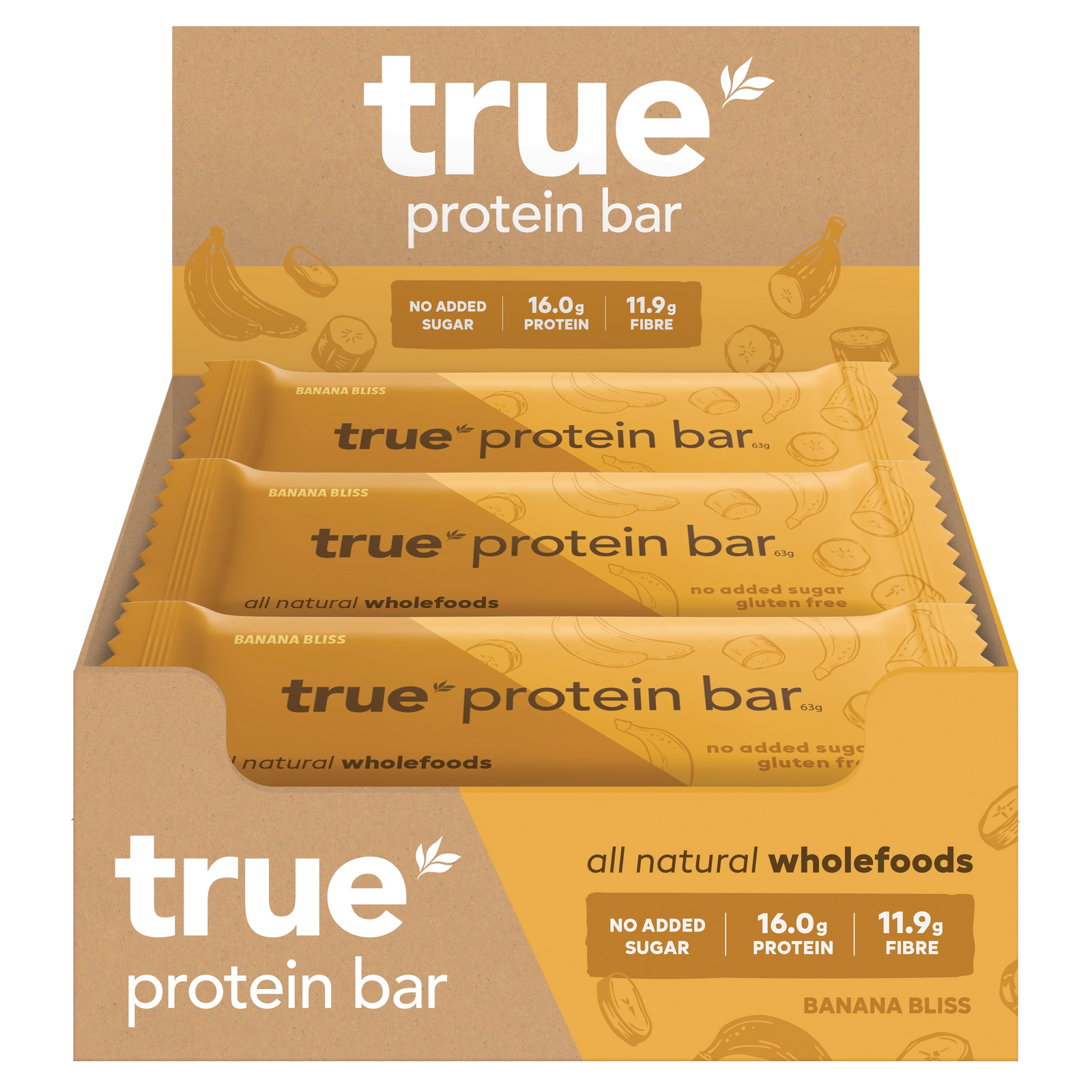 TRUE PROTEIN BAR BANANA 63G