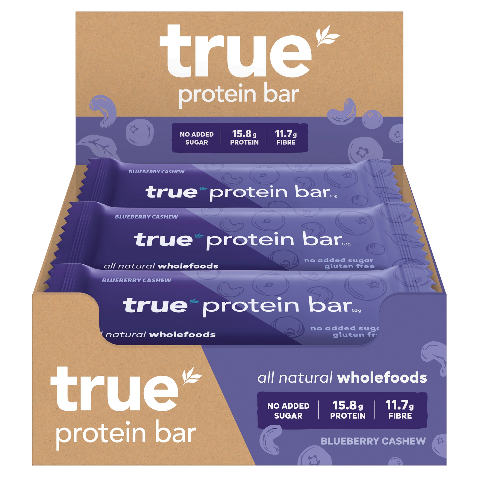 TRUE PROTEIN BAR BLUEBERRY 63G