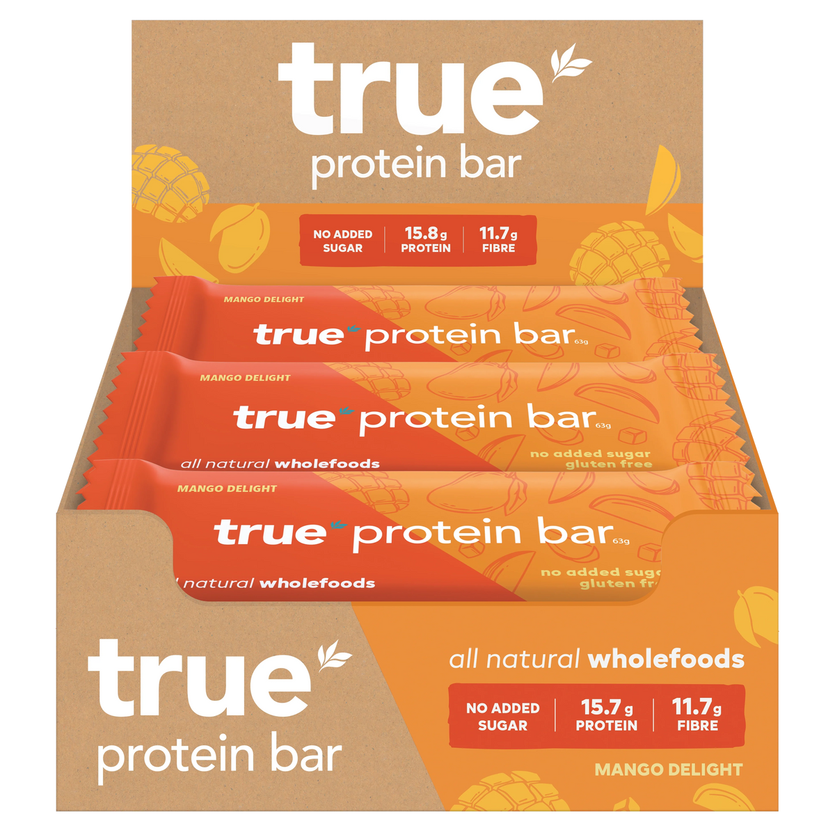 TRUE PROTEIN BAR MANGO 63G