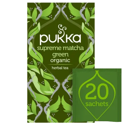 PUKKA SUPREME MATCHA GREEN TEA BAGS