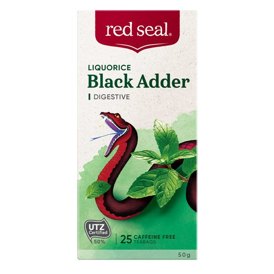 RED SEAL BLACK ADDER LIQUORICE TEA