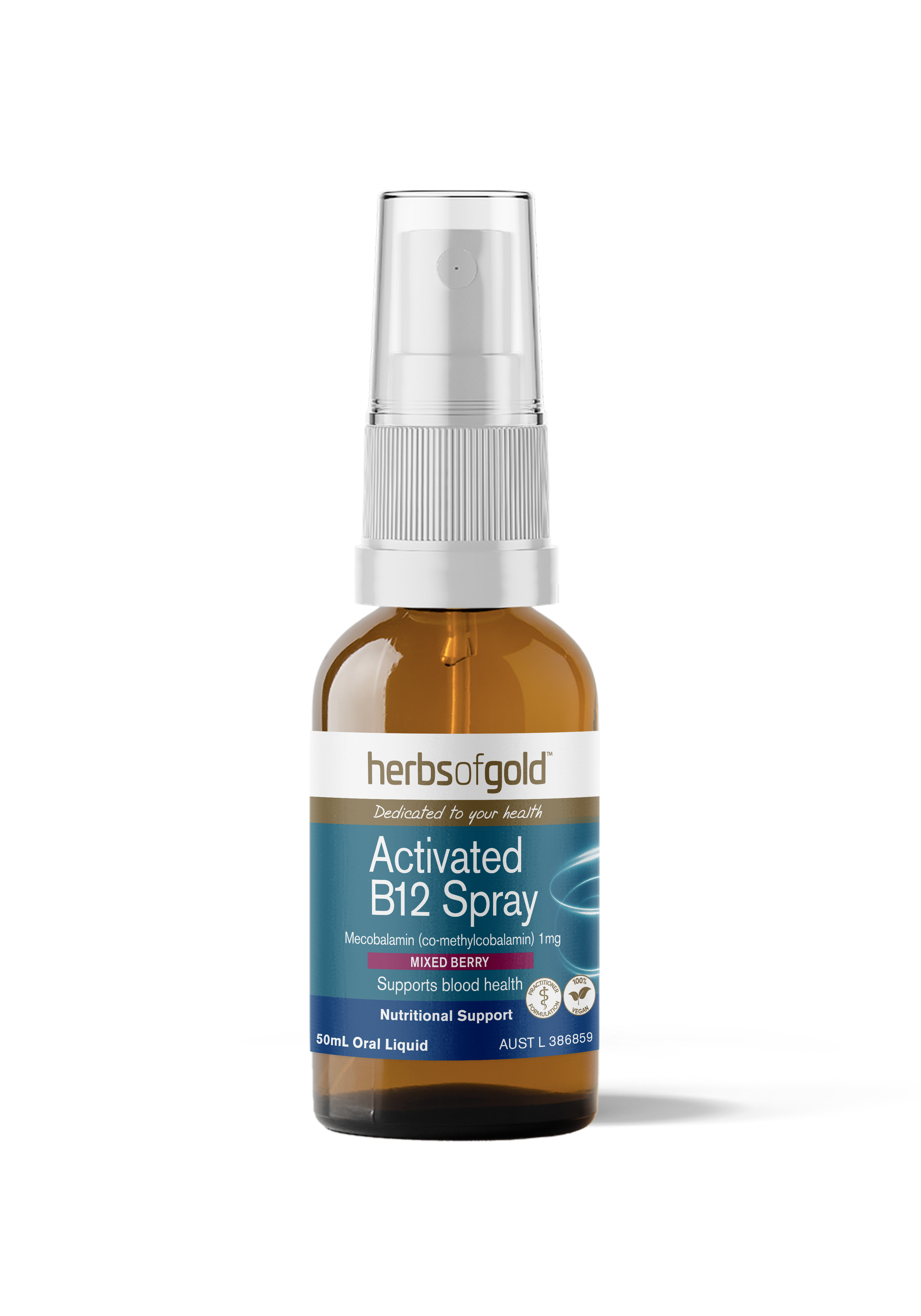 HERBS OF GOLD ACTIVATED B12 SPRAY