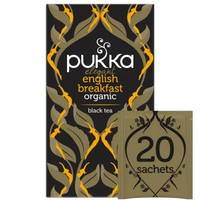 PUKKA ELEGANT ENGLISH BREAKFAST GOOD MORNING TEA BAGS