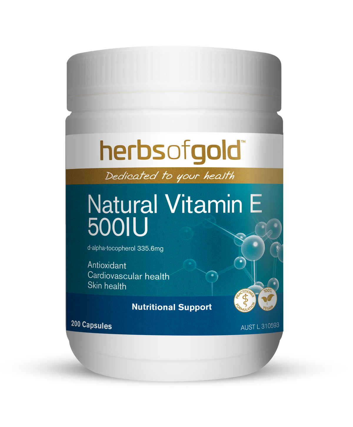 HG NATURAL VITAMIN E 500IU