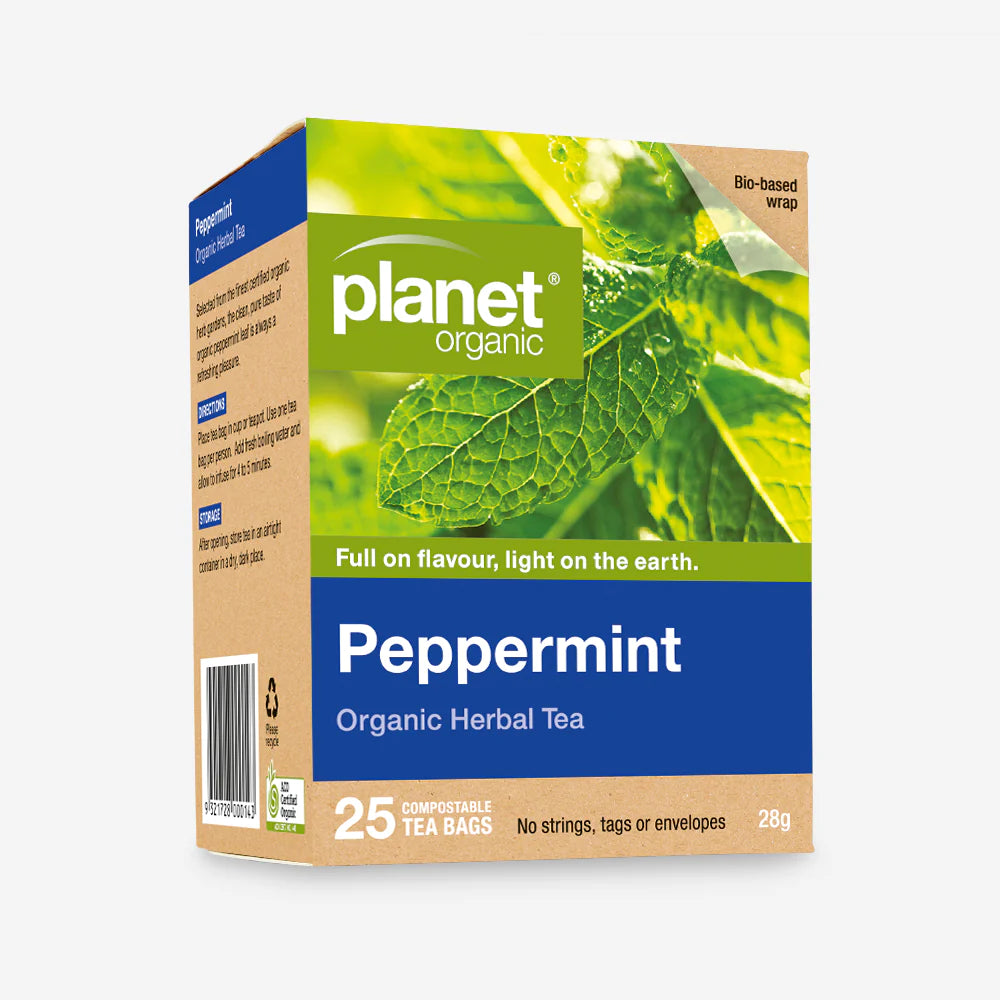 PLANET ORGANIC PEPPERMINT HERBAL TEA
