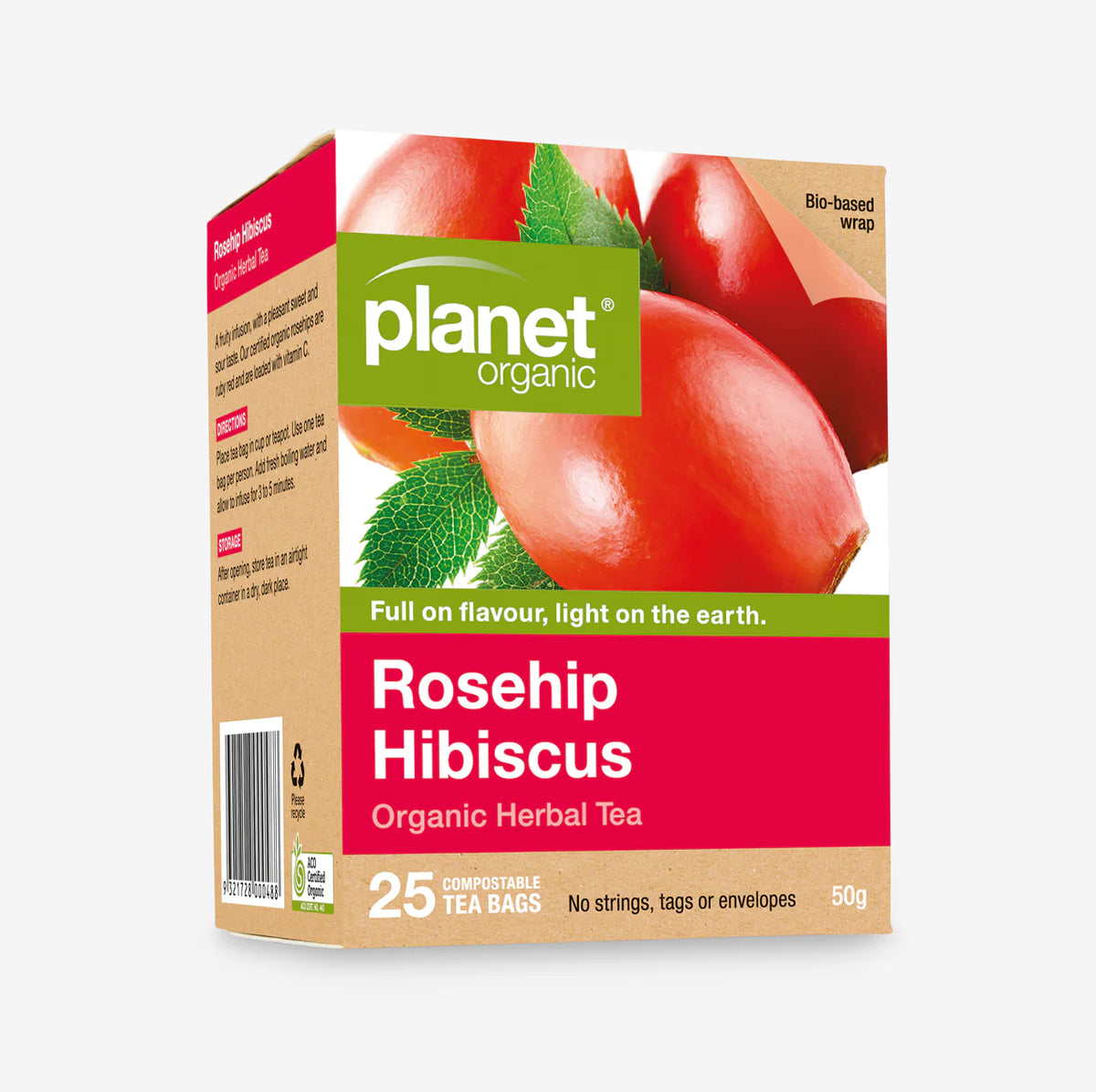 PLANET ORGANIC ROSEHIP HIBISCUS HERBAL TEA