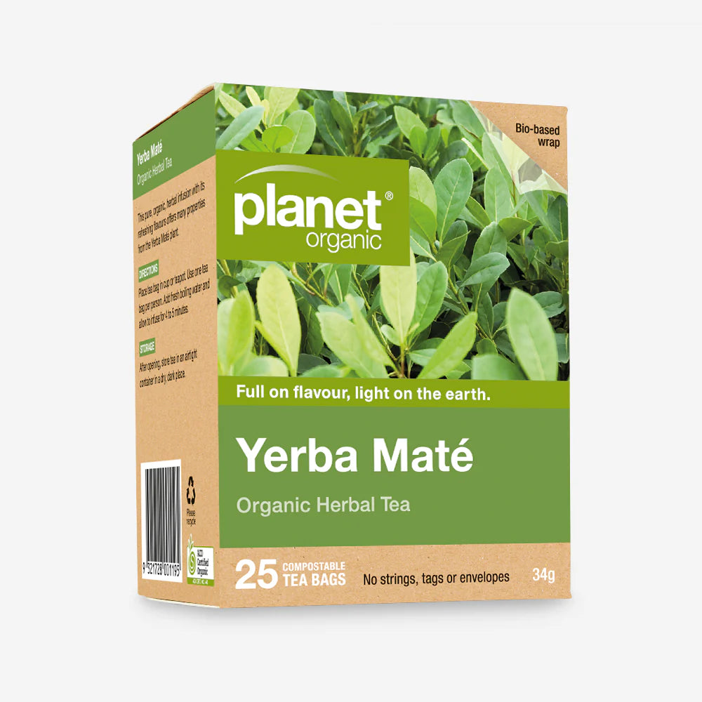 PLANET ORGANIC YERBA MATE HERBAL TEA