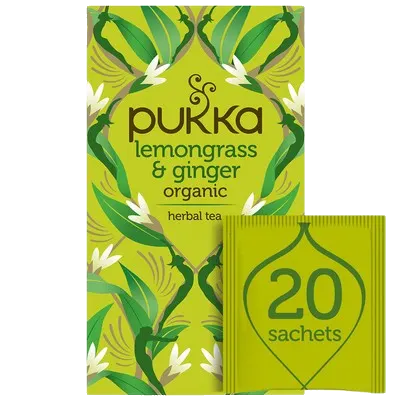 PUKKA LEMONGRASS AND GINGER TEA BAGS