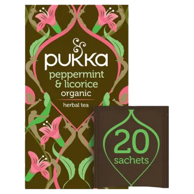 PUKKA LICORICE AND PEPPERMINT TEA BAGS