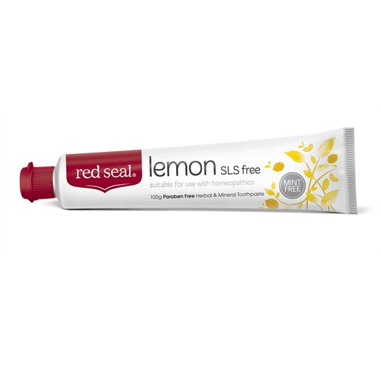 RED SEAL LEMON SLS FREE TOOTHPASTE