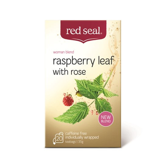 RED SEAL RASPBERRY LEAF AND ROSE TEA